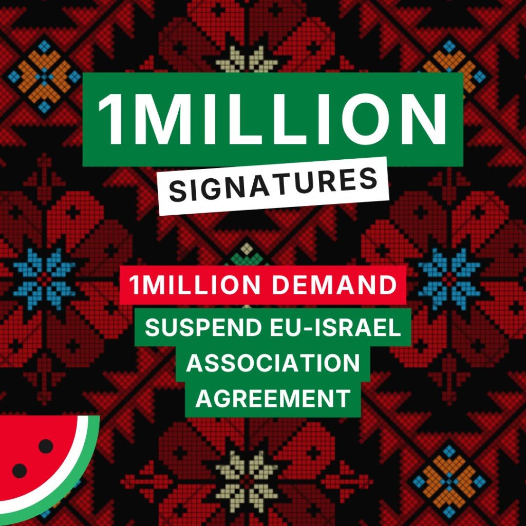 Suspend the EU-Israel Association Agreement
