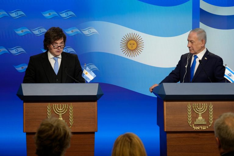 Argentine President Javier Milei and Israeli PM Benjamin Netanyahu on 19 April 2026