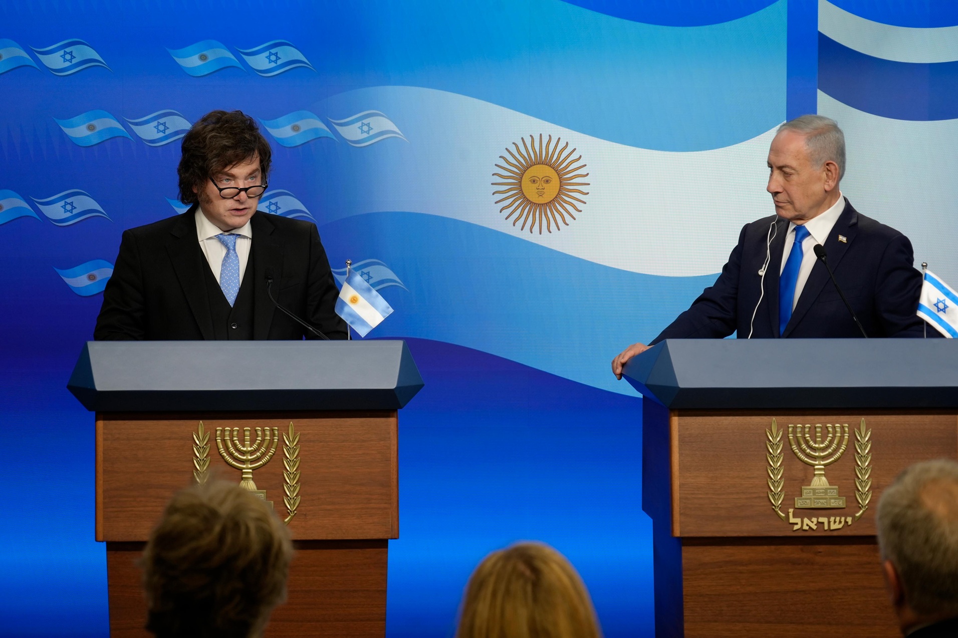 Argentine President Javier Milei and Israeli PM Benjamin Netanyahu on 19 April 2026